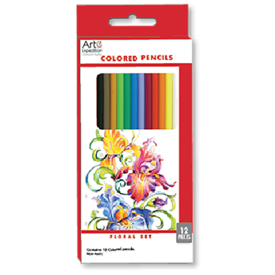 Floral Colored Pencils