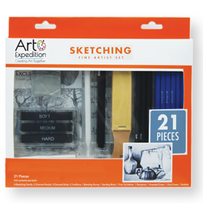 21 Piece Boxed Sketching Set