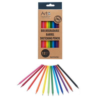 Biodegradable Barrel Sketching Pencils