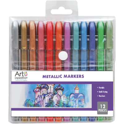 12 Pc. Metallic Marker Set