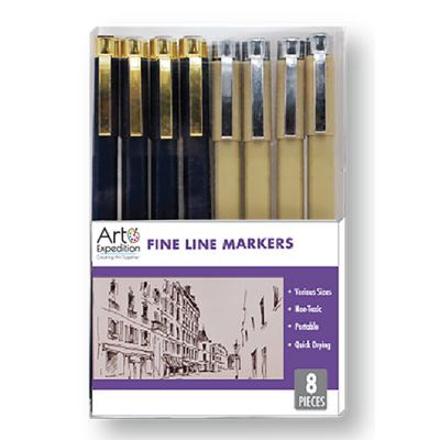 8 Pc. Illustration Marker Set