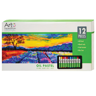 12 Piece Oil Pastels Set