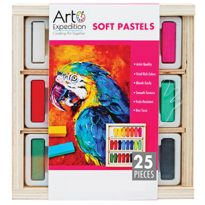 Soft Pastels in Wooden Box