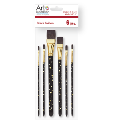 Black Taklon Brush Set