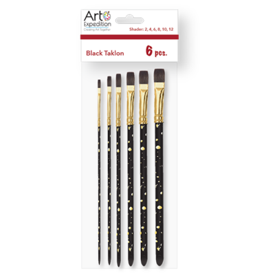 Black Taklon Brush Set