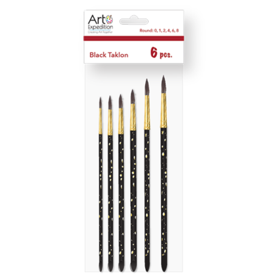 Black Taklon Brush Set