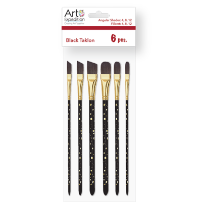 Black Taklon Brush Set