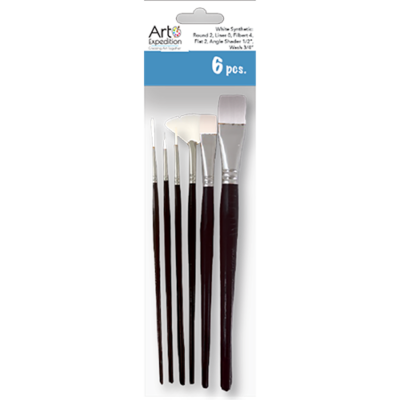 White Nylon Brush Set