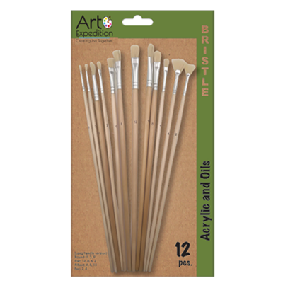 Hog Bristle Long Handle Brushes