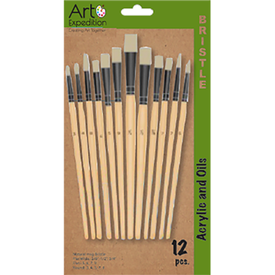 Hog Bristle Short Handle Brushes