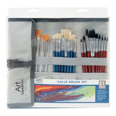 51 pc. Value Brush Roll