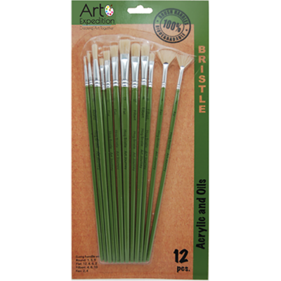 Hog Bristle Long Handle Brushes