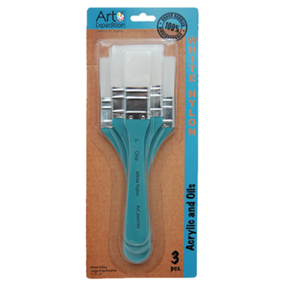 White Nylon Large Area Brushes