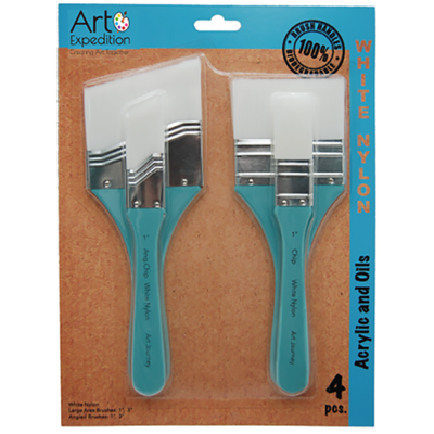 White Nylon Large Area Brushes