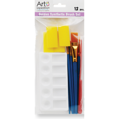 Golden Synthetic Brush Set