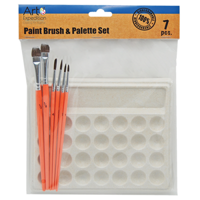Paint Brush and Palette Set
