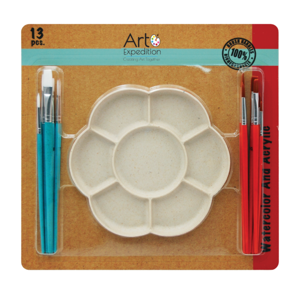 Paint Brush and Palette Set