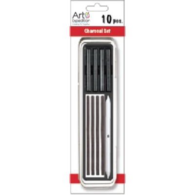 10 Pc. Charcoal Tin