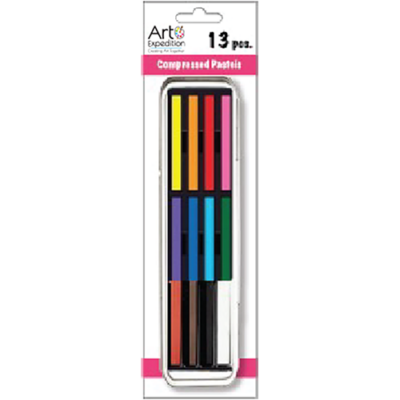 13 Pc. Compressed Pastel Tin