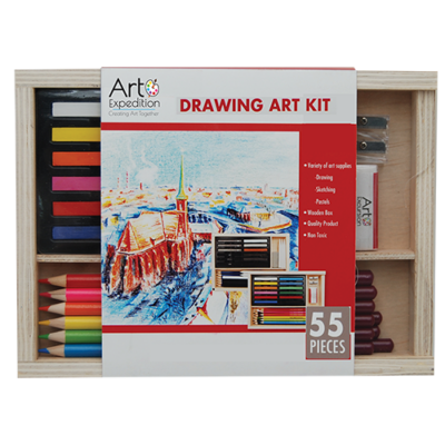 55 pc. Drawing Kit