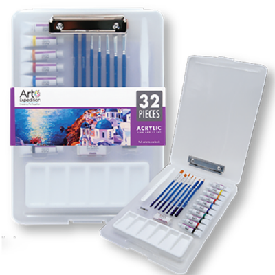 32 pc. Acrylic Clip Board Set