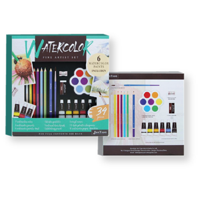 34 pc. Watercolor Set