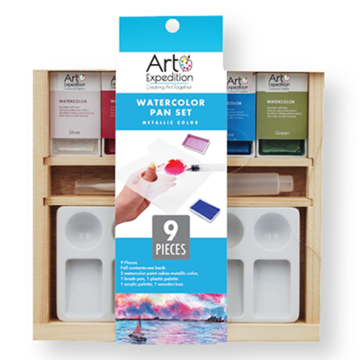 Semi-Moist Watercolor Pan Set