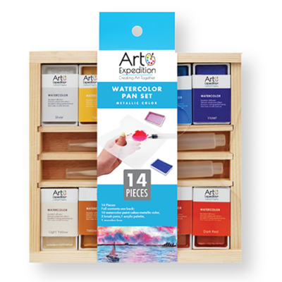 Semi-Moist Watercolor Pan Set