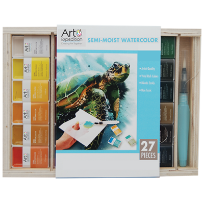 Semi-Moist Watercolor Set