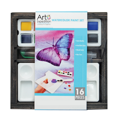 16 Pc. Watercolor Set