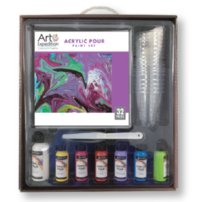 32 Pcs. Acrylic Pour Paint Set