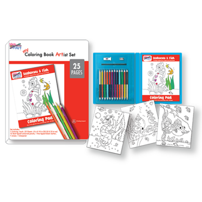 Coloring Book Set in folding case