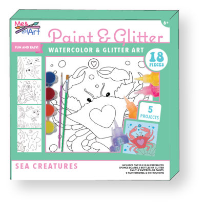 Sea Creatures Paint & Glitter Set