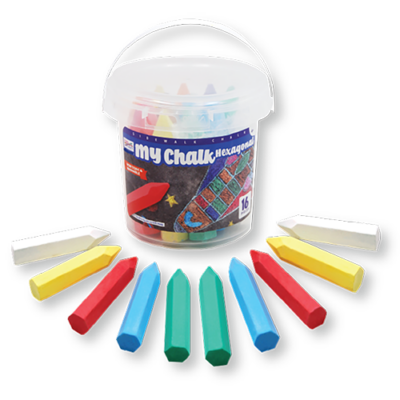 My Chalk Hexagonal 16 piece Bucket