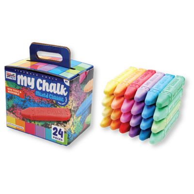 My Chalk 24 pc. Mixed Set (Classic+Neon+Glitter+Neon Glitter)