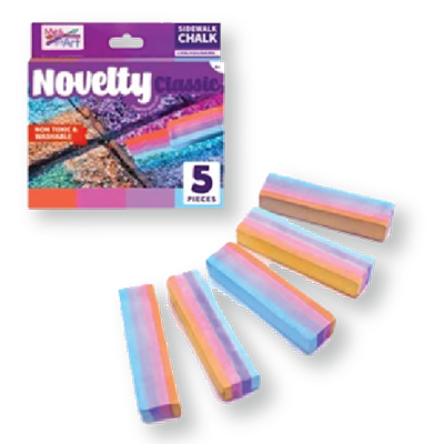 Novelty Multicolor Sidewalk Chalk