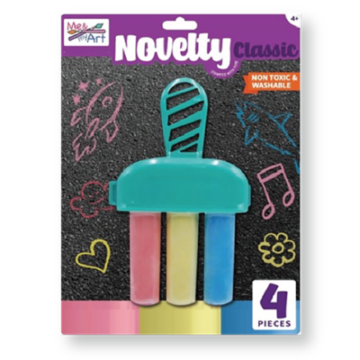 3PC Round Chalk with Holder