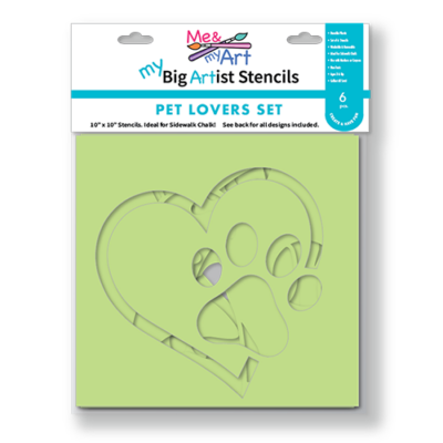 6pc Pet Lovers Stencil Set