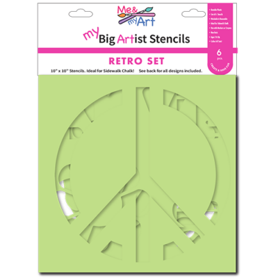 6pc Retro Stencil Set