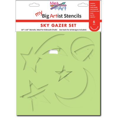 6pc Sky Gazer Stencil Set