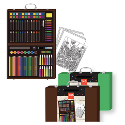 145pc Kids Mixed Media Art Set