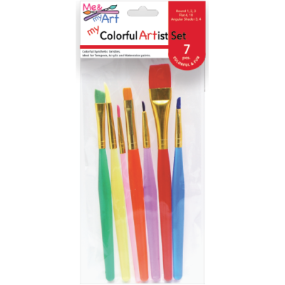 Kids Dyed Nylon Brush Set