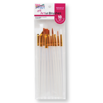 Kids 10 pc. Synthetic Assorted brushes