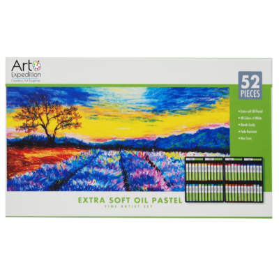 52 Piece Oil Pastels Set