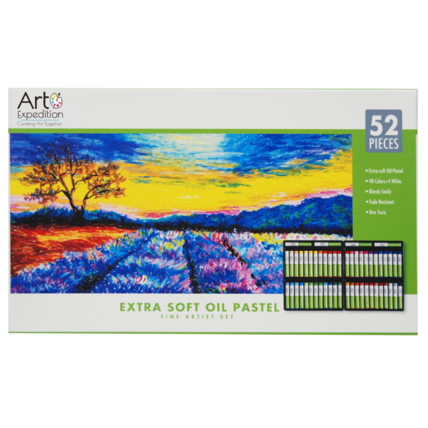 52 Piece Oil Pastels Set