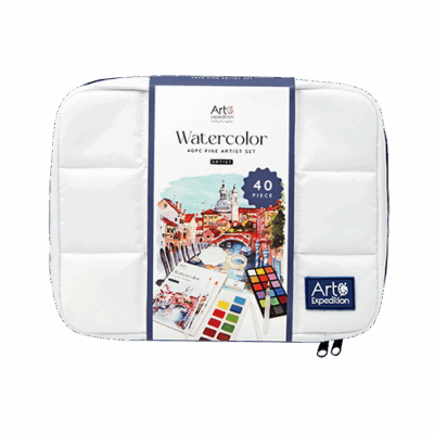 40 PC Watercolor Set