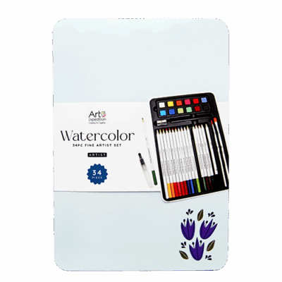 34PC Watercolor Set