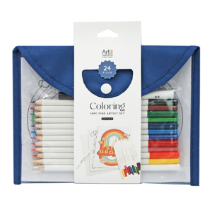 14PC Coloring Set in Snap Pouch