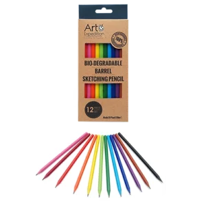 12 pc. Biodegradable Barrel Sketching Pencils