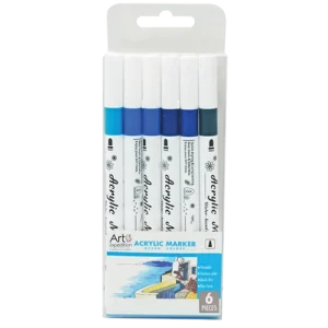 Acrylic Marker Set 6 pc. Ocean Colors